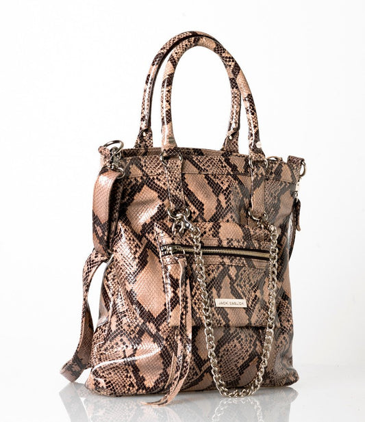 Bolso Python con minibolso desmontable