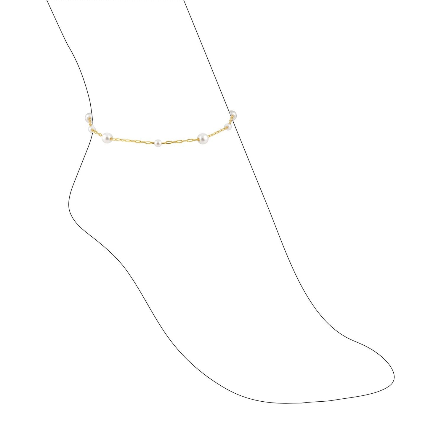 Bracelet de cheville en perles Kalani
