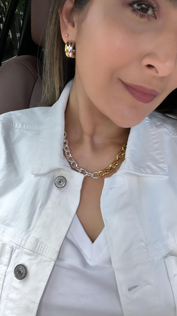 Aros de dos tonos Kylie