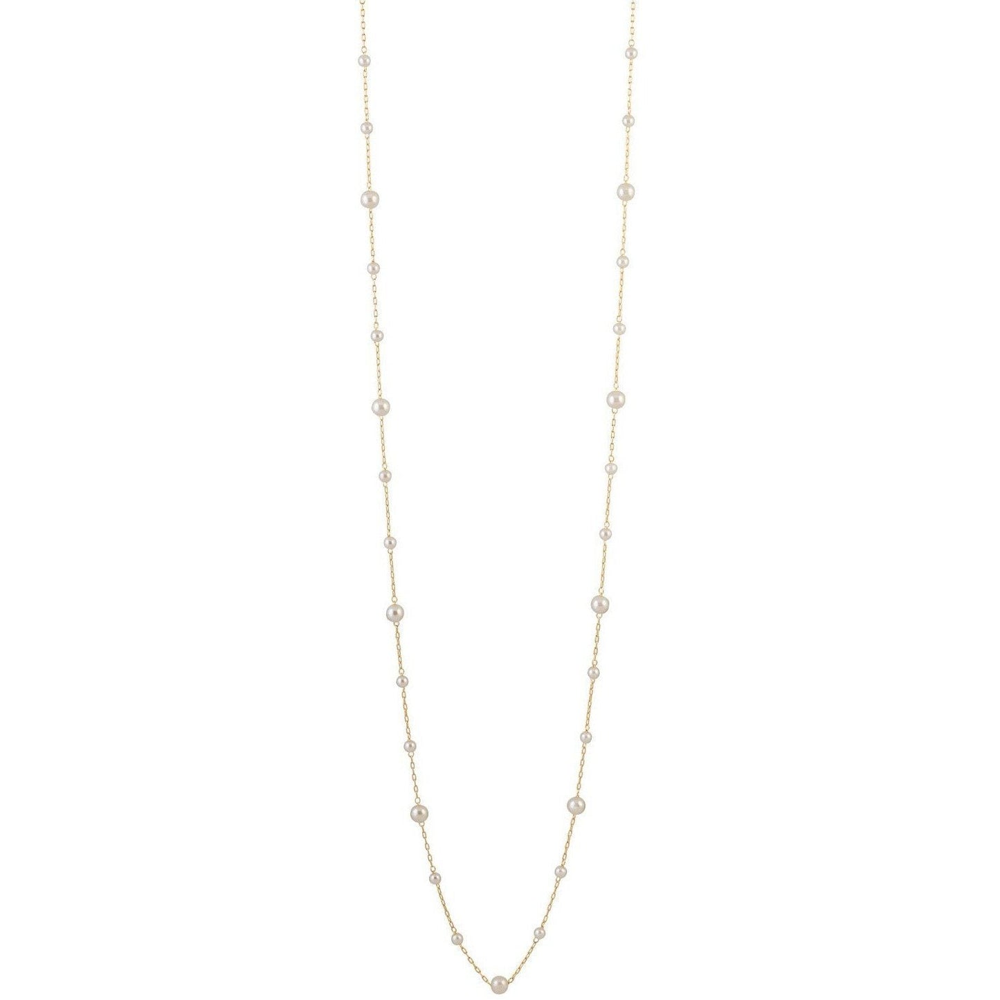 Long collier de perles