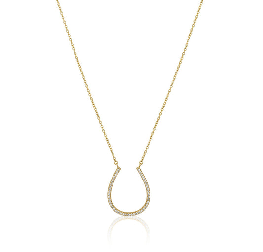 Collier fer à cheval porte-bonheur