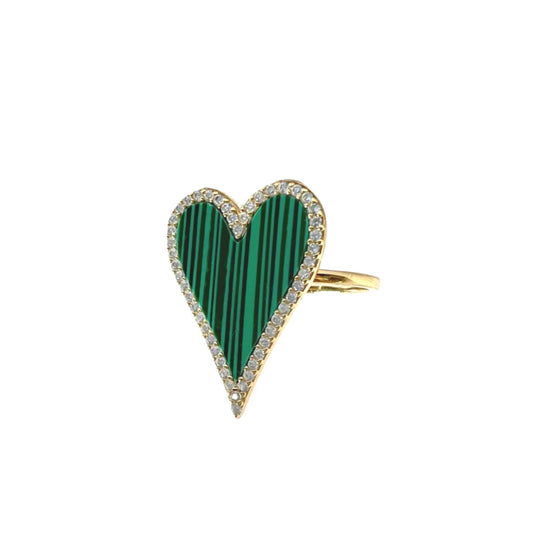 Bague Lucy Cœur Émeraude