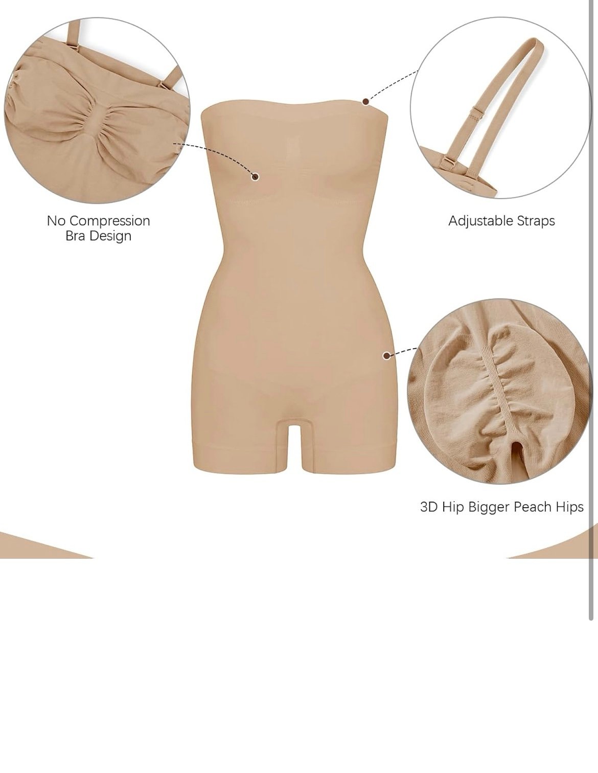 Body moldeador para mujer, control de abdomen, sin costuras, moldeador corporal, esculpido