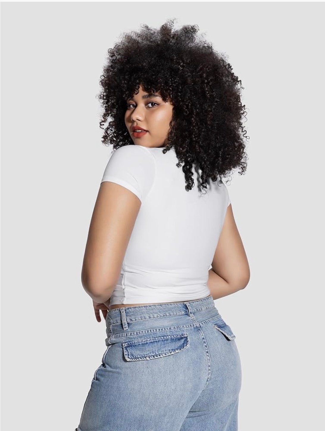 T-shirts à manches courtes et col ras du cou pour femmes, doublés, coupe slim