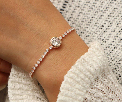 Bracelet de tennis en cristal