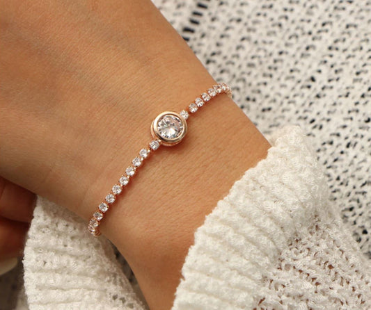 Bracelet de tennis en cristal