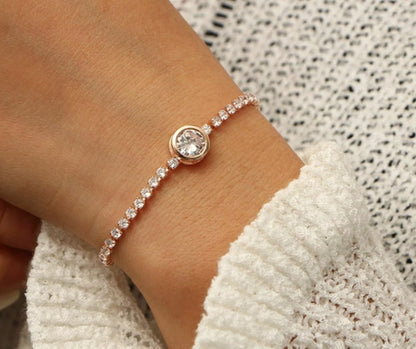 Bracelet de tennis en cristal