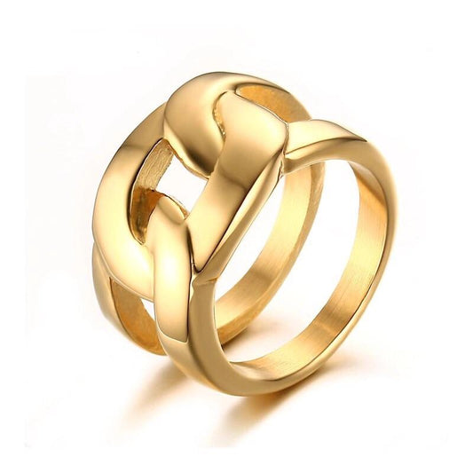 Bague chaîne surdimensionnée Mika