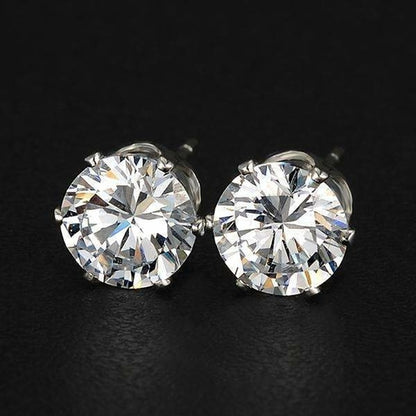 Boucles d'oreilles à tige en cristal
