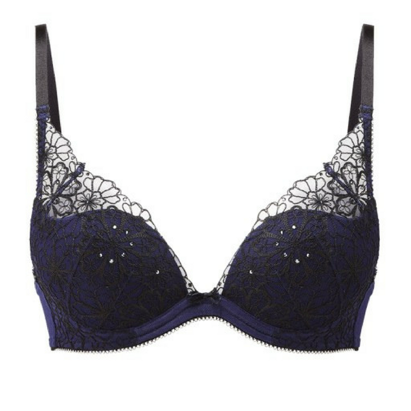Sujetador escotado con relleno y estampado floral de Gossard