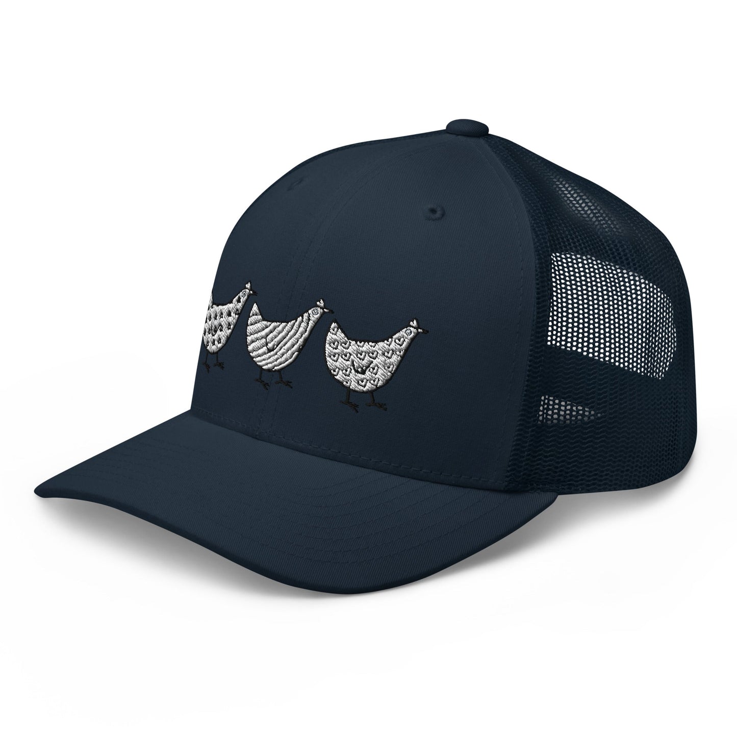 Casquette de camionneur Jacki Easlick Three Chickens