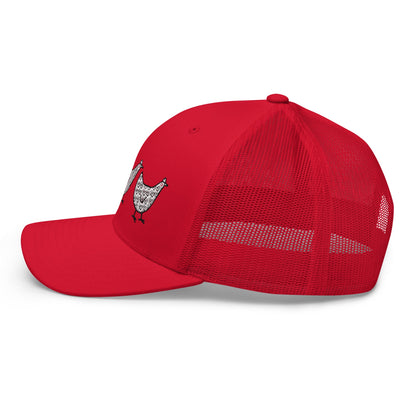Casquette de camionneur Jacki Easlick Three Chickens