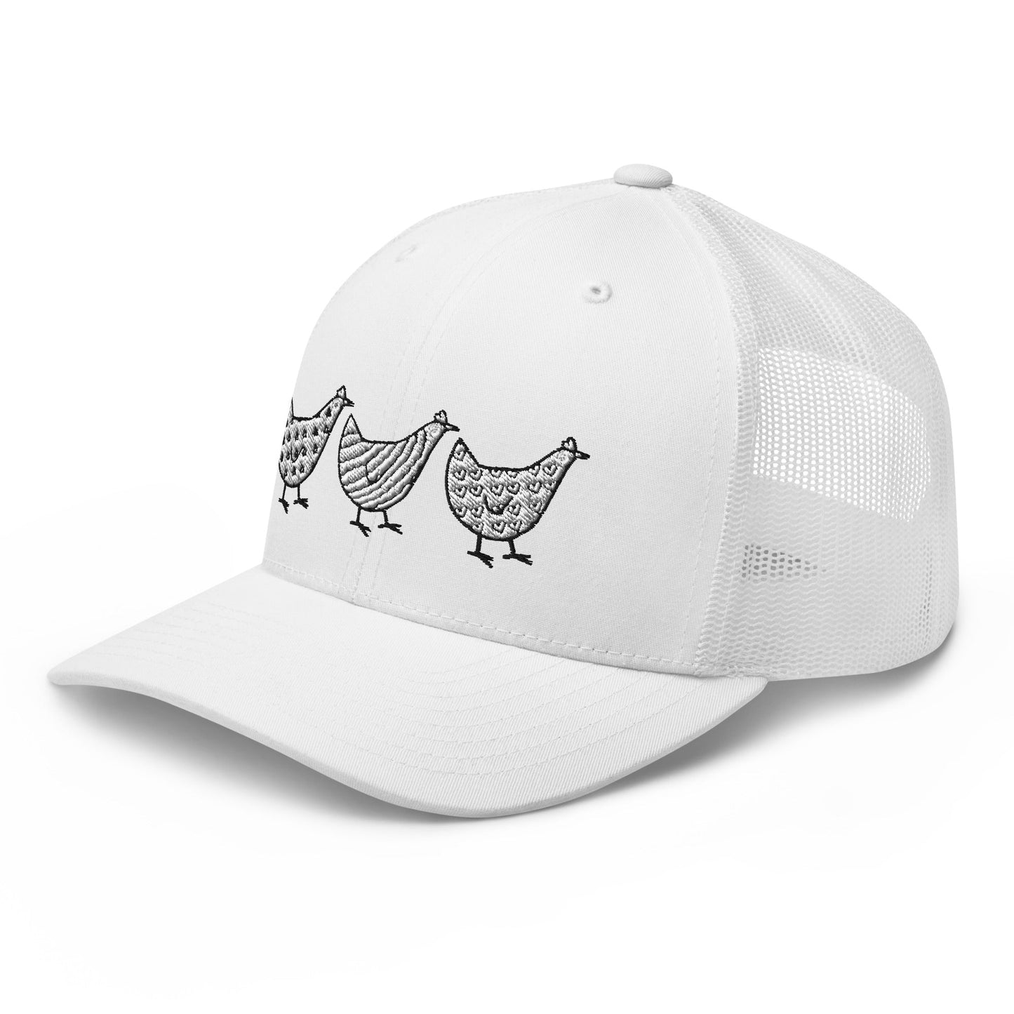 Casquette de camionneur Jacki Easlick Three Chickens