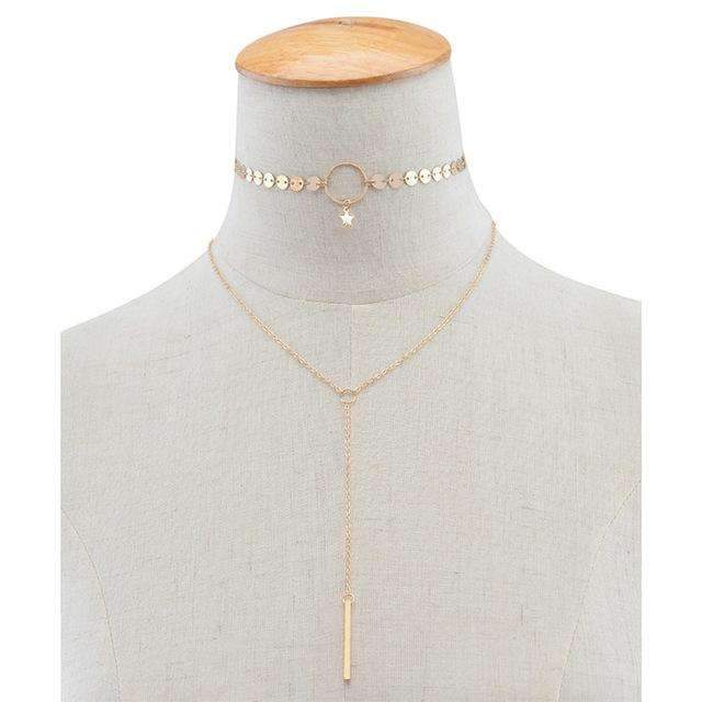 Collier ras du cou étoile Lariat