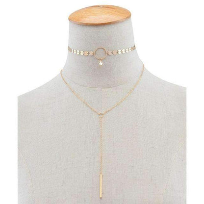 Collier ras du cou étoile Lariat