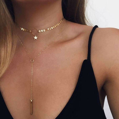 Collier ras du cou étoile Lariat