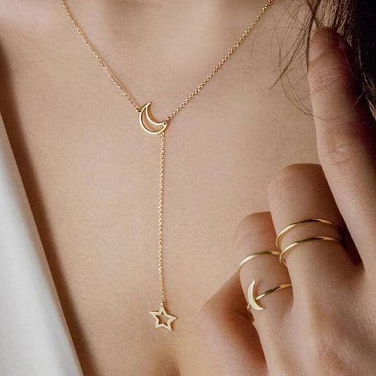 Collier Lune et Étoile