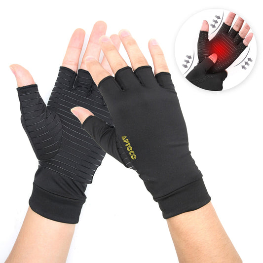 Gants de compression antidérapants en fibre de cuivre pour hommes et femmes, pour l'arthrite 