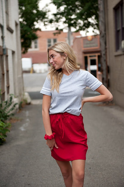 DT BREEZE Sporty Skirt in Red